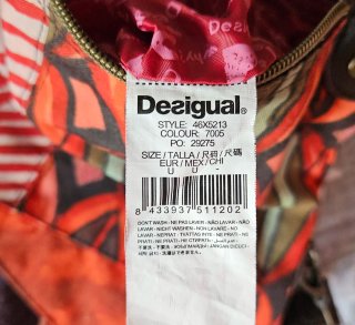 Bolso desigual estampado multicolor dos tamaños