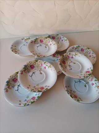 Platos porcelana florales