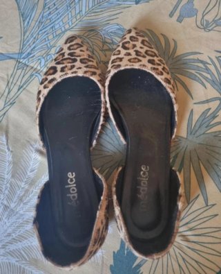 Ballerine donna pelle cavallino Médolce