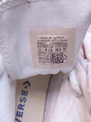 Converse All Star Blancas 36.5
