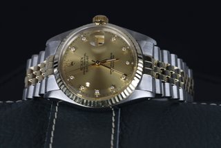 Rolex Datejust 16013 36mm acero y oro diamantes