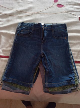 6 Pantalones Cortos Vaqueros 11-14 Años