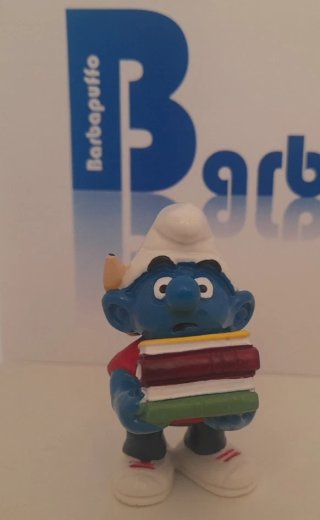 Puffo con libri Schleich 20464