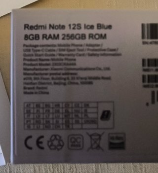 Xiaomi redmi note 12S