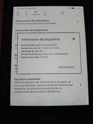 Kindle 7ª Gen con luz