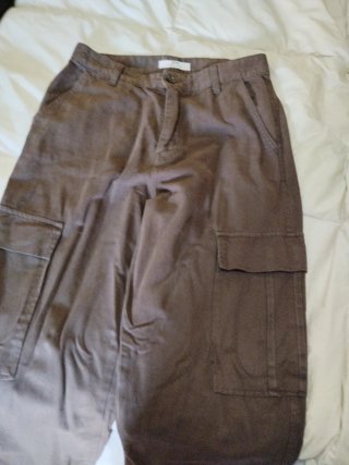 Pantalón tejano marrón Stradivarius talla 38