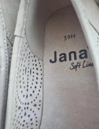 Ballerine in pelle scamosciata ghiaccio Jana