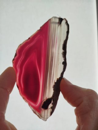 Ágata rosa de Brasil