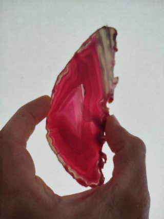 Ágata rosa de Brasil