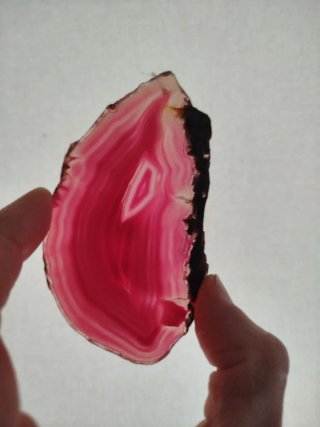Ágata rosa de Brasil