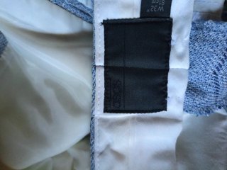 Traje ASOS cuadros azul