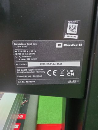 Einhell Sierra de Banda TC-SB 200/1
