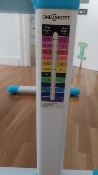 Escritorio Infantil Azul y Blanco