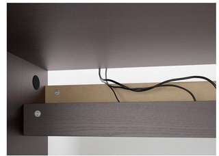 Escritorio IKEA MALM Negro Marrón 140x65cm