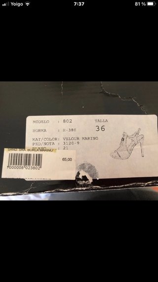 Sandalias Patricia Miller Piel Azul SÚPER REBAJADA