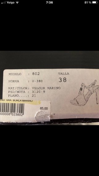 Sandalias Patricia Miller Piel Azul SÚPER REBAJADA