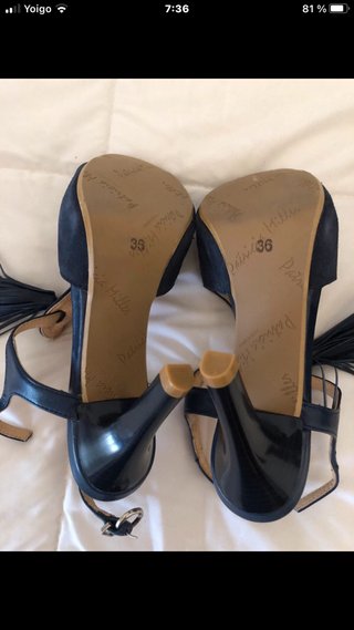 Sandalias Patricia Miller Piel Azul SÚPER REBAJADA