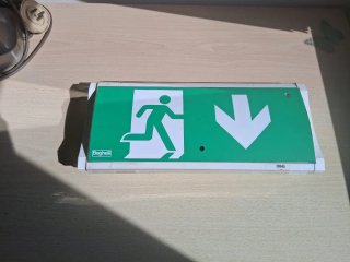 Lampada Emergenza Beghelli Verde Stile Urban Loft