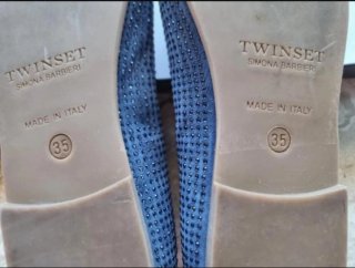 Ballerine in pelle Twin Set