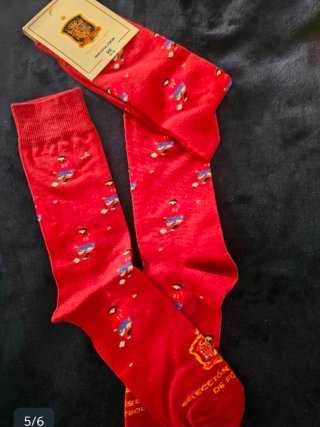 Calcetines España y Messi