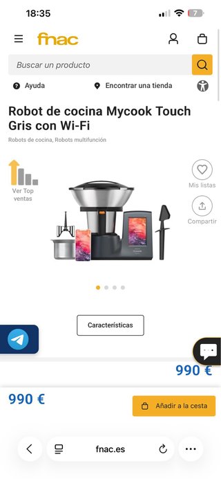 Robot Cocina Taurus Mycook Touch WiFi