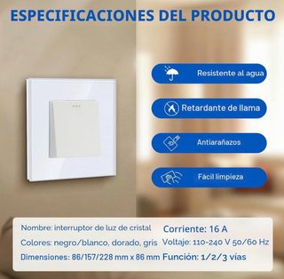 NUEVO! Interruptor de luz de pared nuevo a estrena