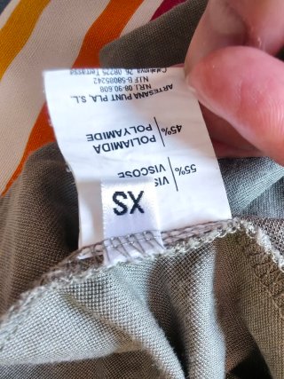 Vestido grisverdoso oversize L/XL