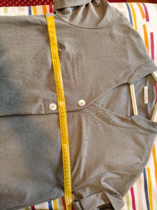 Vestido grisverdoso oversize L/XL