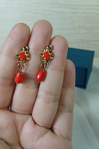 Pendientes Cubanitos Cora y Chapado en Oro