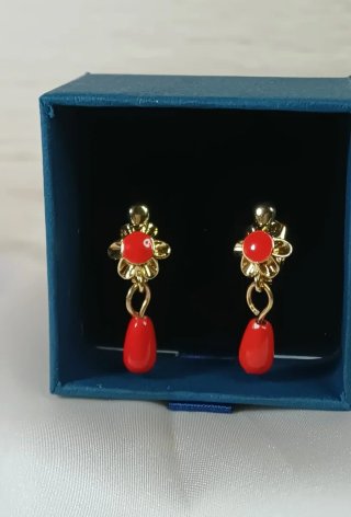 Pendientes Cubanitos Cora y Chapado en Oro