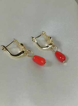Pendientes Cubanitos Cora y Chapado en Oro
