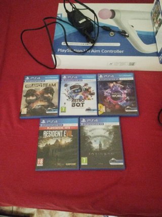 Lote PS4: VR, Volante y Juegos