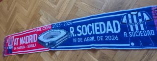 Bufanda Final Copa Real Sociedad Atlético d Madrid