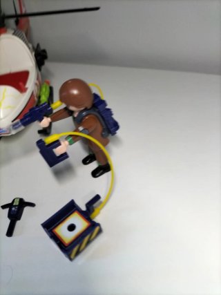 Helicóptero Cazafantasmas con figuras