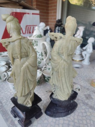 Lote figuras talladas en Jade