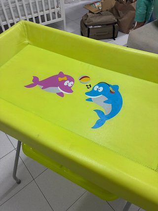 Bañera cambiador plegable con bandeja | Como nueva