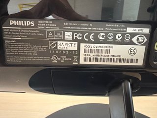 Monitor Philips 24” Full HD LED | HDMI x2 + VGA