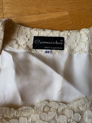 Camiseta encaje flores vintage años 70