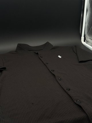 Camicia  Maniche Corte Uomo Nera