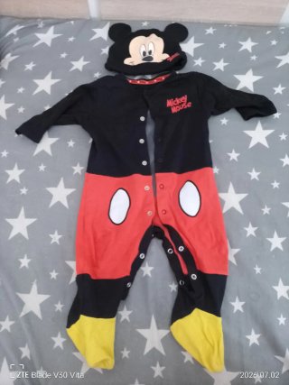 Pelele y gorro Mickey Mouse de 6 a 9 meses