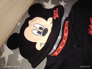 Pelele y gorro Mickey Mouse de 6 a 9 meses