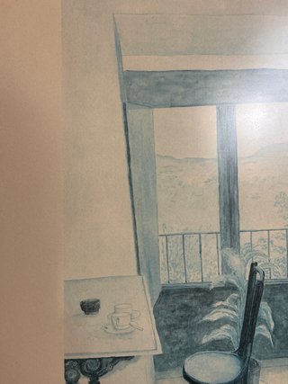 Litografía enmarcada La silla 70 x 55 cm