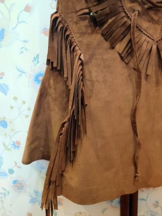 Falda Holy Preppy Flecos Boho Marrón