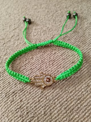 Pulsera Mano de Fátima Hamsa Dorada