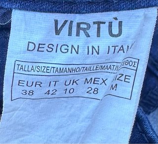 Pantalón Virtu lentejuelas azul. T.38