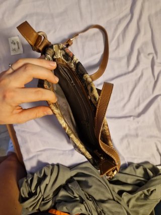 Bolso bandolera estampado perros