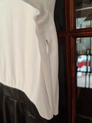Vestido blanco y negro