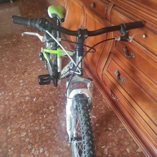 Bicicleta infantil verde wrc