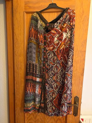 Falda Desigual Talla 44 Multicolor