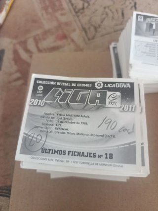 Lote Variado 840 Cromos Liga Este  diferentes Años